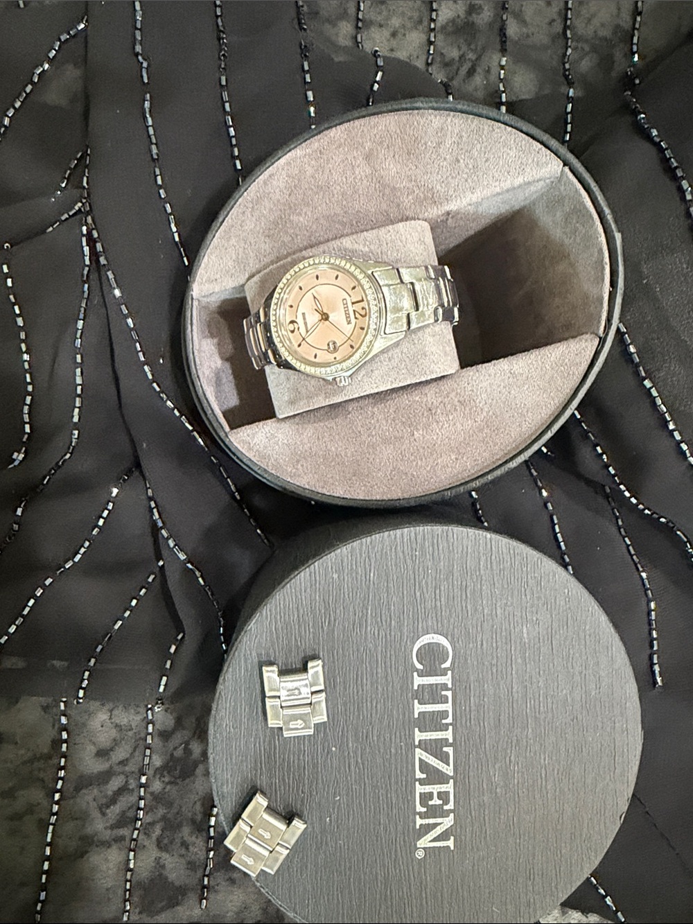 Citizen echo-drive Women’s Watch with Pink Dial and Crystal Accents - Picture 2 of 7